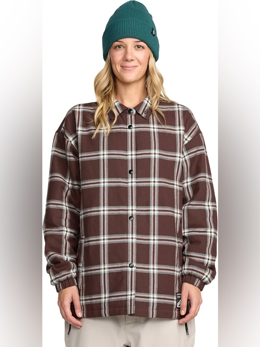 Volcom Insulated Riding Flannel Jacket Size Small